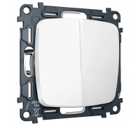 Выключатель перекрестный двухклавишный без рамки Ambrella Volt OMEGA MO123030