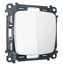 Выключатель перекрестный двухклавишный без рамки Ambrella Volt OMEGA MO123030