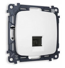 Розетка телефонная RJ-11 со штрокой, без рамки Ambrella Volt Quant MO132030