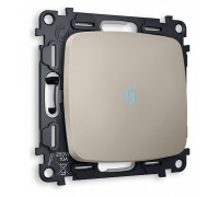 Выключатель одноклавишный с подсветкой без рамки Ambrella Volt Quant MO362020