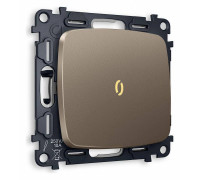 Выключатель проходной одноклавишный с подсветкой без рамки Ambrella Volt Quant MO632030