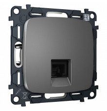 Розетка Ethernet RJ-45 и со шторками, без рамки Ambrella Volt OMEGA MO662005