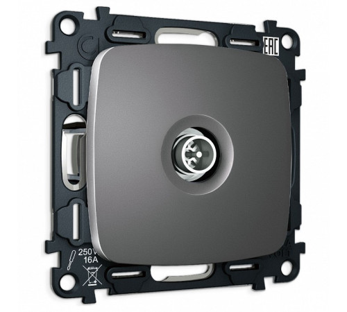 ТВ-розетка оконечная без рамки Ambrella Volt OMEGA MO663005