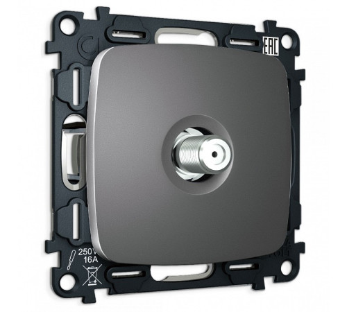 ТВ-розетка без рамки Ambrella Volt OMEGA MO663050