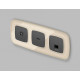 Розетка Ethernet RJ-45 и со шторками, без рамки Ambrella Volt OMEGA MO912005