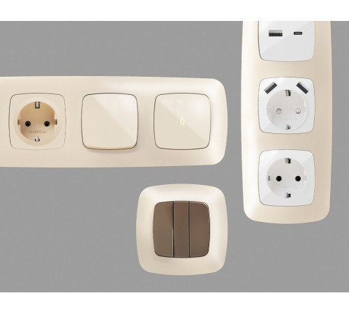 Рамка на 1 пост Ambrella Volt Ecta OF140331