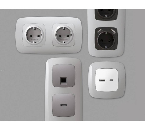 Рамка на 3 поста Ambrella Volt Ecta OF140403