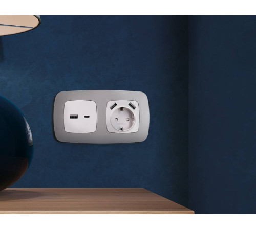 Рамка на 1 пост Ambrella Volt Ecta OF140501