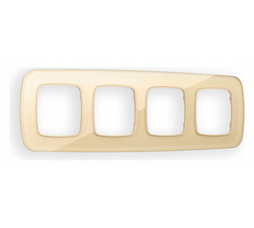 Рамка на 4 поста Ambrella Volt Radian Стекло органическое OF320604