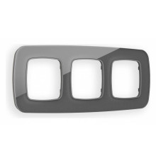 Рамка на 3 поста Ambrella Volt Radian Стекло органическое OF320653