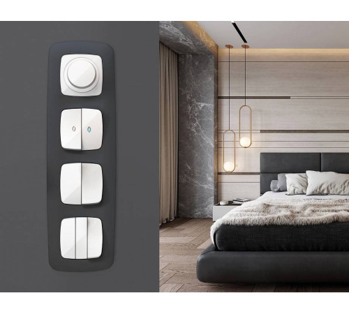 Клавиши для выключателя трехклавишного Ambrella Volt Quant OP1050