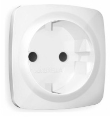Накладка для розетки с заземлением и со шторками Ambrella Volt Quant OP1070