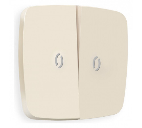 Клавиши для выключателя двухклавишного c подсветкой Ambrella Volt Quant OP3240