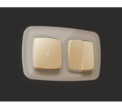 Клавиша для выключателя одноклавишного c подсветкой Ambrella Volt Quant OP6020