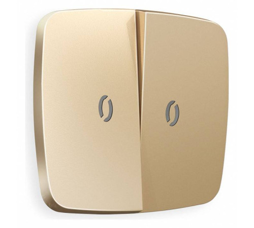 Клавиши для выключателя двухклавишного c подсветкой Ambrella Volt Quant OP6040