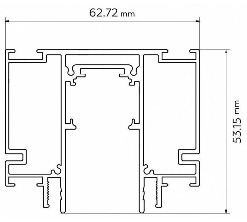 Трек магнитный встраиваемый Ambrella Light GL GL3262