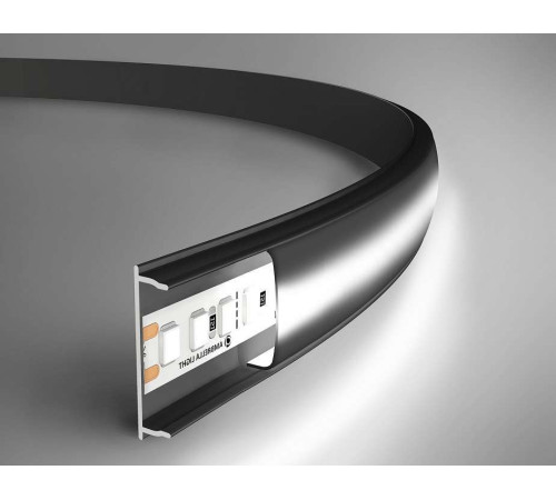 Профиль накладной гибкий Ambrella Light GP GP1600BK/BK