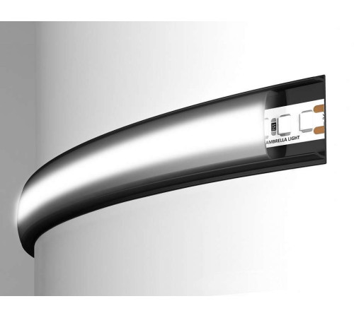 Профиль накладной гибкий Ambrella Light GP GP1600BK/BK