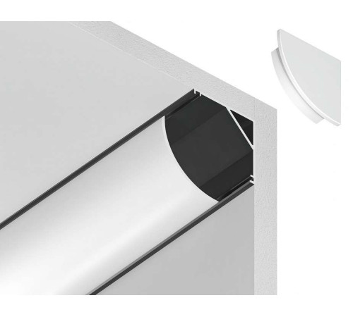 Профиль накладной угловой внутренний Ambrella Light GP GP2100BK