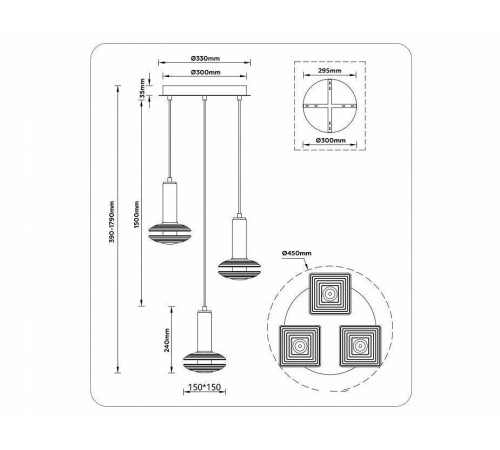 Подвесной светильник Ambrella Light LH LH31011