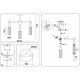 Люстра на штанге Ambrella Light LH 7 ламп LH55257