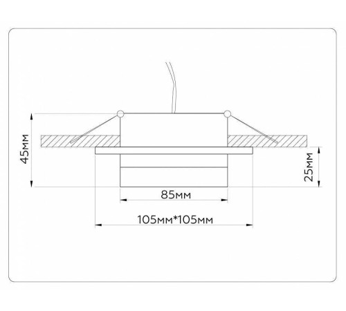 Встраиваемый светильник Ambrella Light TN TN52421