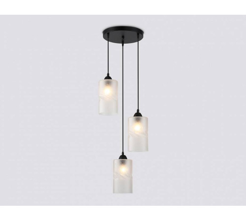 Подвесной светильник Ambrella light TR TR3412 1xE27 черный/золото TR3412