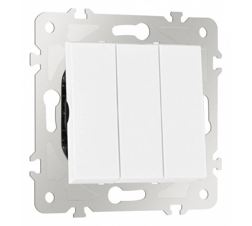 Выключатель трехклавишный без рамки Arte Milano 203 203.30-3.white