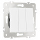 Выключатель трехклавишный без рамки Arte Milano 203 203.30-3.white