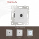 ТВ-розетка без рамки Arte Milano am-203 203.43-1.silver