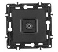 ТВ-розетка без рамки Arte Milano am-217 217.43-1.black