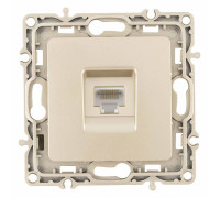 Розетка Ethernet RJ-45 без рамки Arte Milano am-217 217.45-1.shampan