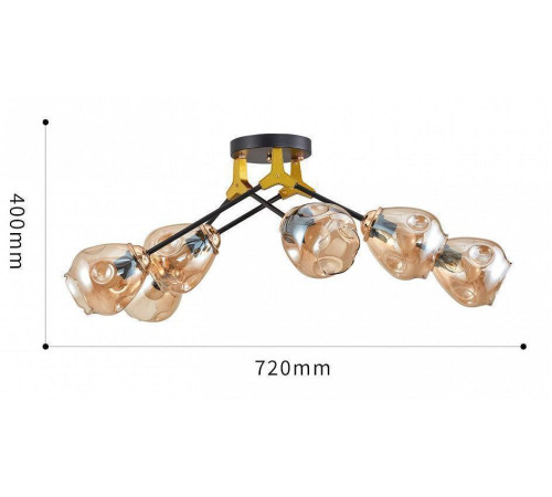 Потолочная люстра Arte Milano AMALFI 252588/6 Br