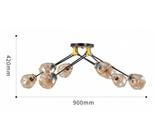 Потолочная люстра Arte Milano AMALFI 252588/8 Br