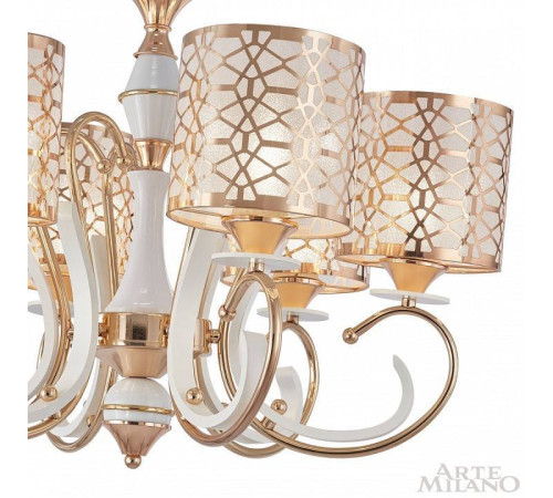 Подвесная люстра Arte Milano Florentia-1237 301237/6 Wh/Gd