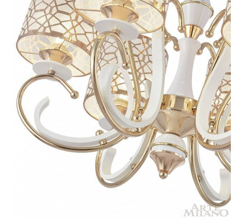 Подвесная люстра Arte Milano Florentia-1237 301237/6 Wh/Gd
