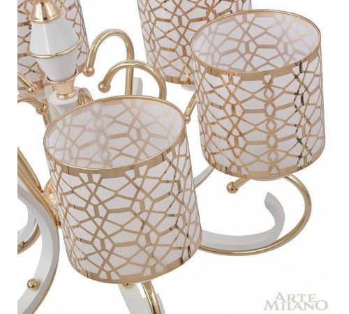 Подвесная люстра Arte Milano Florentia-1237 301237/6 Wh/Gd