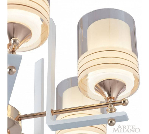 Подвесная люстра Arte Milano Florentia-6087 306087/8 Wh/Gd
