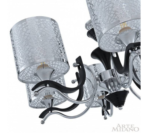 Подвесная люстра Arte Milano Florentia-6787 306787/6 Bk/Ni