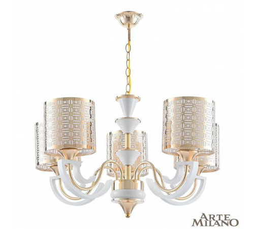 Подвесная люстра Arte Milano Florentia-8857 308857/5 Wh/Gd