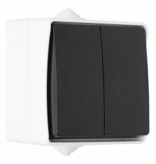 Выключатель проходной двухклавишный Arte Milano 309 309.32-2.grey