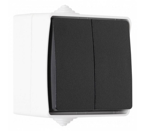 Выключатель проходной двухклавишный Arte Milano 309 309.32-2.grey