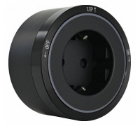 Розетка с заземлением на треке Arte Milano Am-track-sockets 380066TS LED/ES Black
