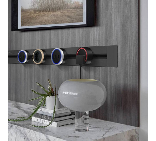 Розетка с заземлением на треке Arte Milano Am-track-sockets 380066TS LED/ES Black