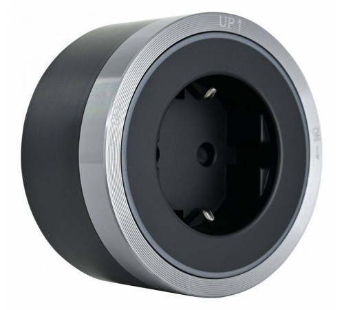 Розетка с заземлением на треке Arte Milano Am-track-sockets 380066TS LED/ES Grey