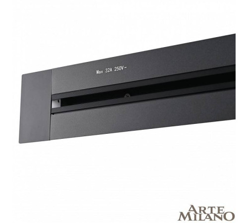 Трек розеточный встраиваемый Arte Milano Am-track-sockets 382305TB/50 Black