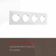 Рамка на 4 поста Arte Milano am-502.01 502.01-4.white