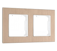 Рамка на 2 поста Arte Milano am-503.12 503.12-2.shampan