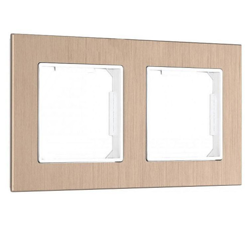 Рамка на 2 поста Arte Milano am-503.12 503.12-2.shampan