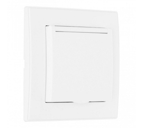 Розетка с заземлением и шторкой, с крышкой Arte Milano SET06-1 SET06-1-41-1 white